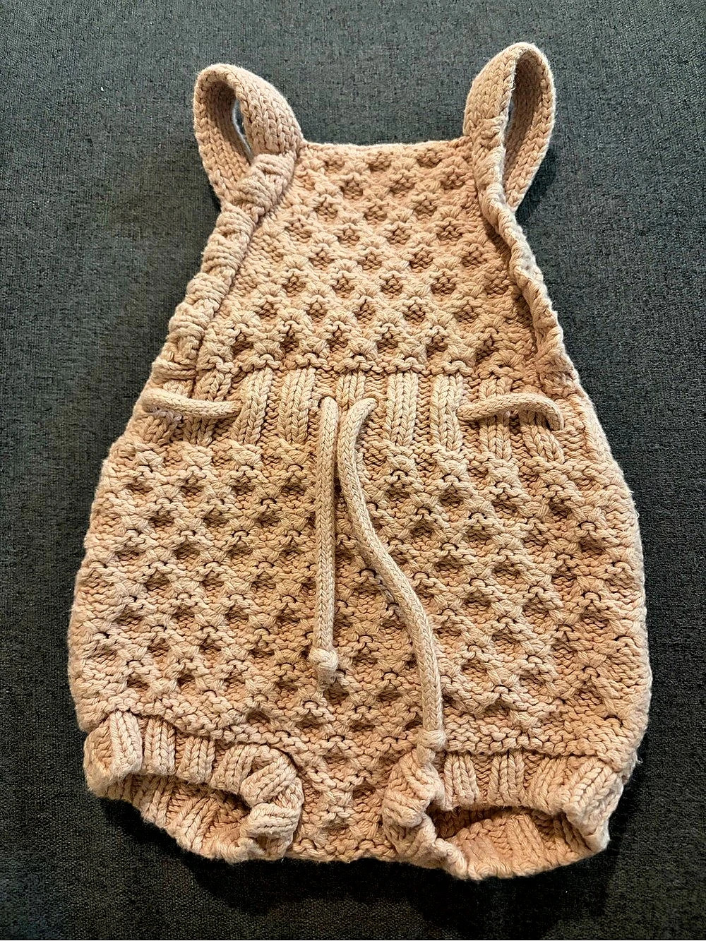 Wild Wawa Knit Romper in Light Pink